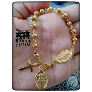 Pulsera rosario virgen milagrosa - Imagen 1