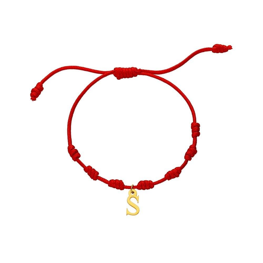 pulsera siete nudos con inicial - Imagen 2