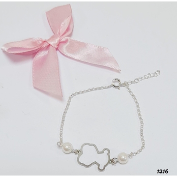 Pulsera silueta Tous con perlas - Imagen 1