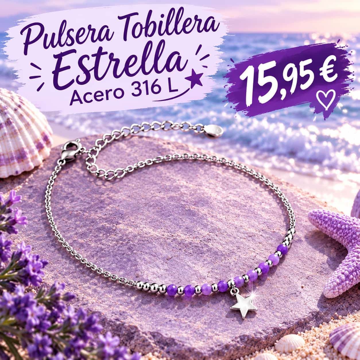 Pulsera tobillera estrella - Imagen 1