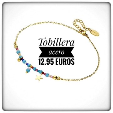 Pulsera tobillera Star Blue Avancy - Imagen 1