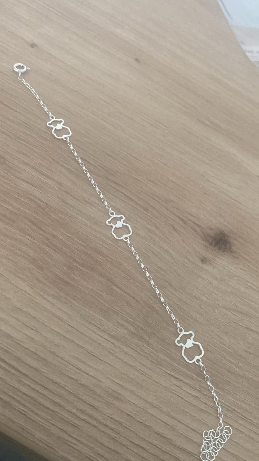 Pulsera Tous silueta plata de primera ley - Imagen 1
