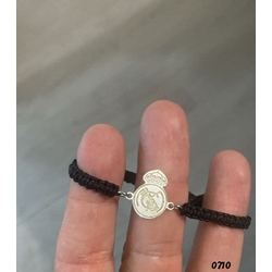 Pulsera trenzada escudo Madrid - Imagen 1