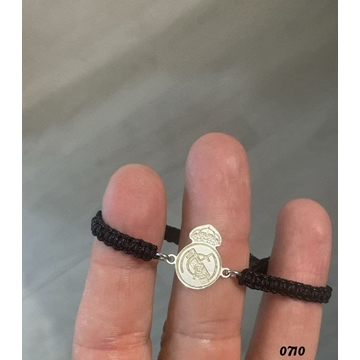 Pulsera trenzada escudo Madrid - Imagen 1