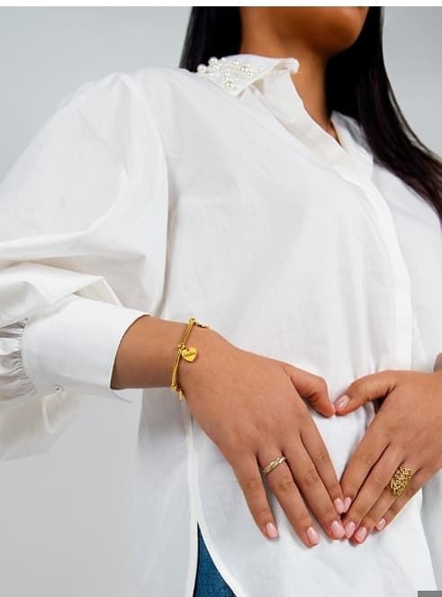 Pulsera tres corazones personalizable - Imagen 2