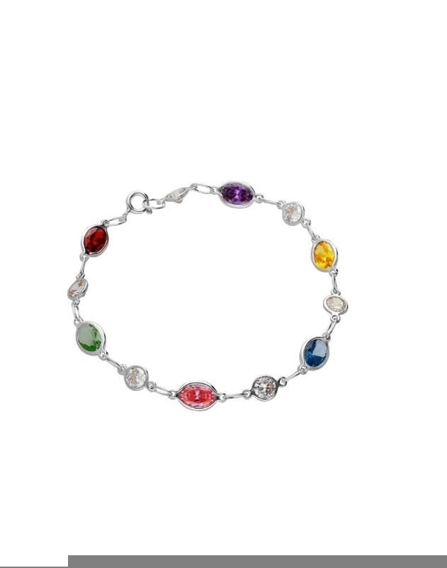 Pulsera Tutti Frutti plata de ley - Imagen 2