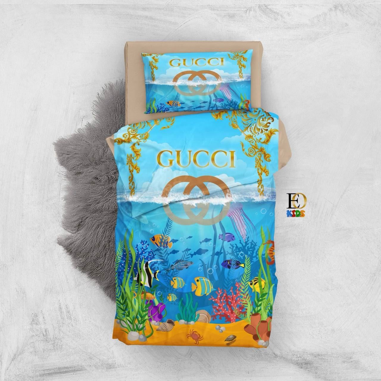 Ropa de cama infantil los pitufos Gucci - Imagen 1