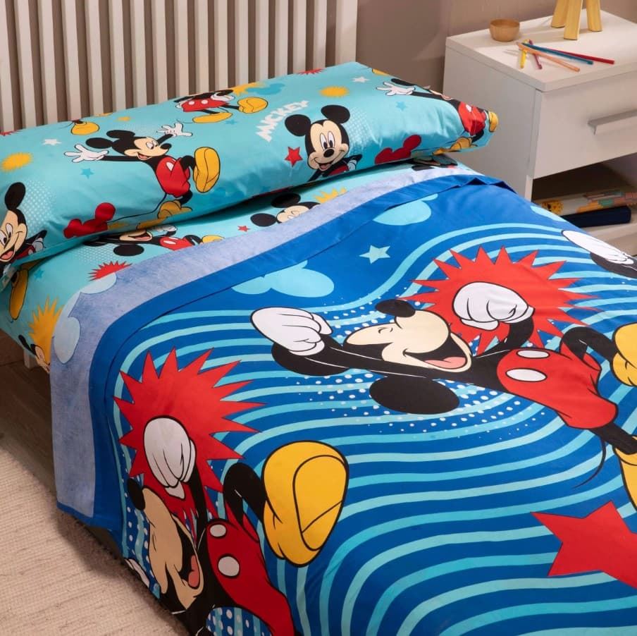 Sábanas de tres piezas Mickey y Minnie - Imagen 3