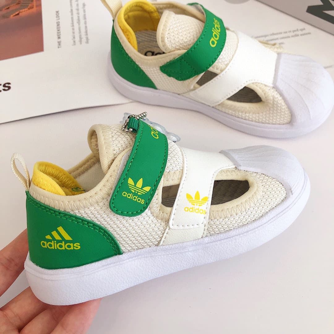 adidas gazelle silver green womens adidas Superstar Sandals Kids Black 11K main image 1