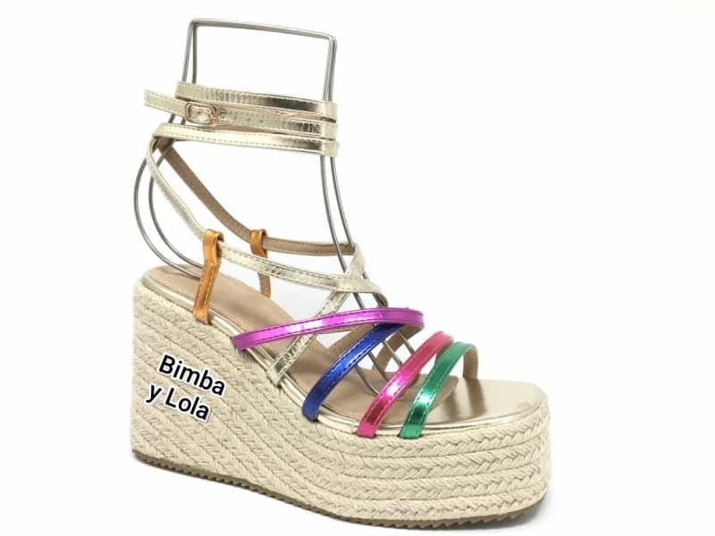 Sandalias de cuña Bimba y Lola multicolor - Imagen 1