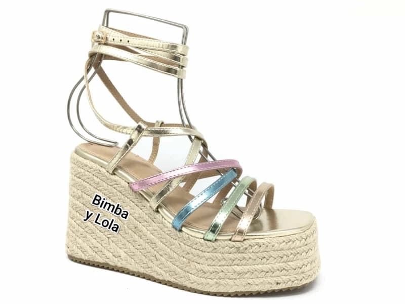 Sandalias de cuña Bimba y Lola multicolor - Imagen 2