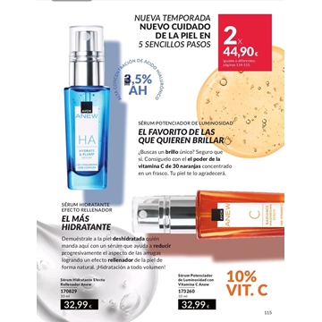 Sérum hidratante rellenador y iluminador Anew - Imagen 1