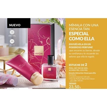 Set EAU Parfum Attraction Closer Avon - Imagen 1