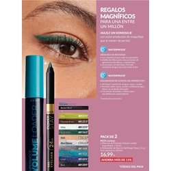 Set mascara de pestañas y delineador waterproof Avon - Imagen 1