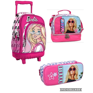 Set mochila escolar y neceser Barbie - Imagen 1