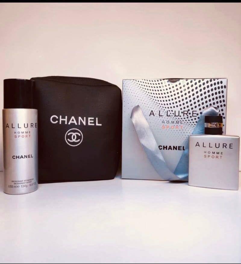 Set perfume y desodorante Chanel Allure Homme Sport - Imagen 1