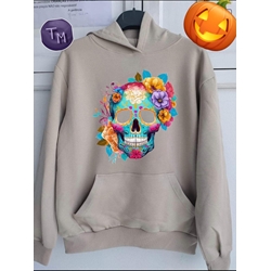 Sudadera Halloween calavera - Imagen 1