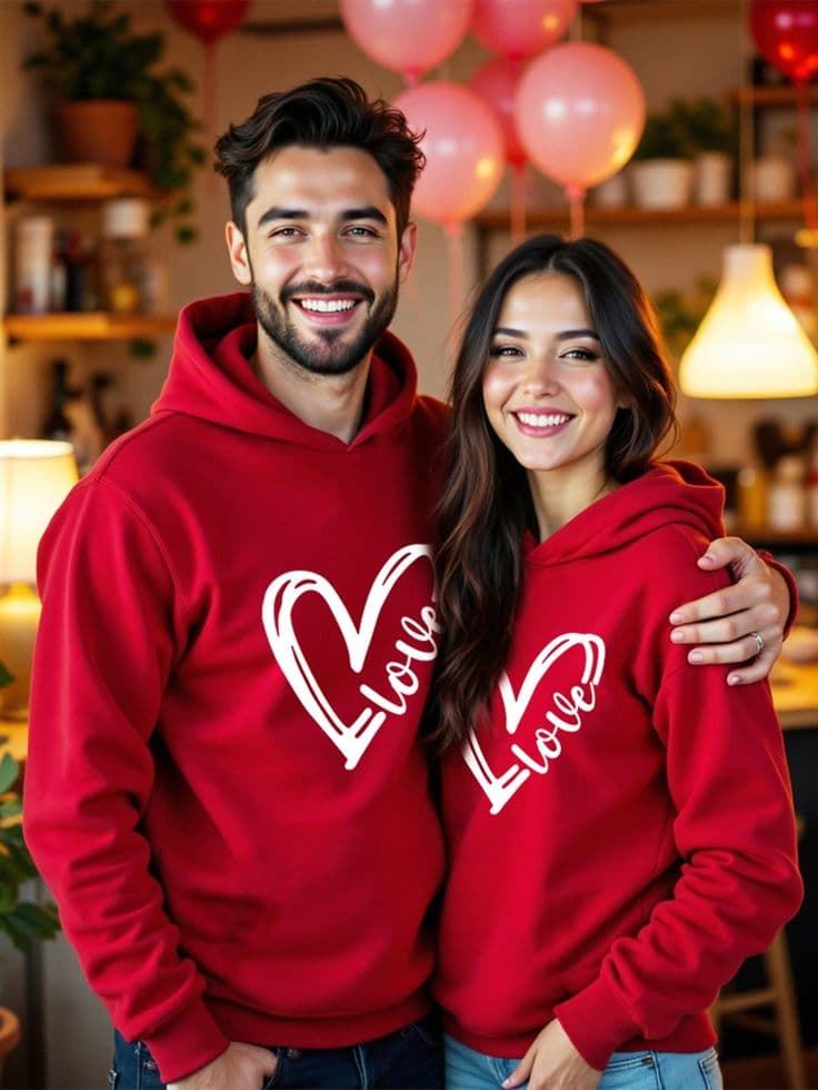 Sudadera san Valentín corazón - Imagen 1