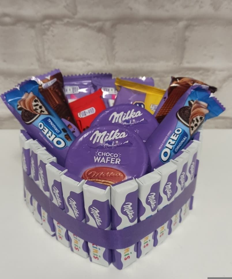 Tarta corazón san Valentín Milka - Imagen 1