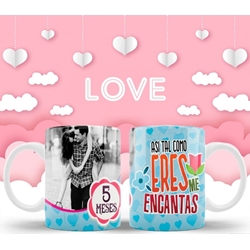 Taza para pareja san Valentín con foto personalizada - Imagen 1