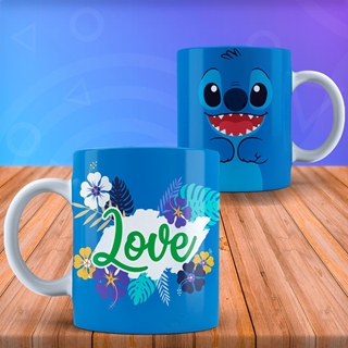 Taza personalizada Caricatura Stich y Ángela San valentin - Imagen 2