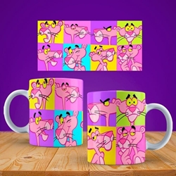 Taza personalizada pantera rosa - Imagen 1