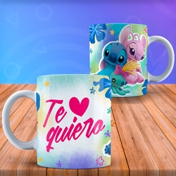 Taza Stich para pareja personalizada San valentin Regalo - Imagen 2