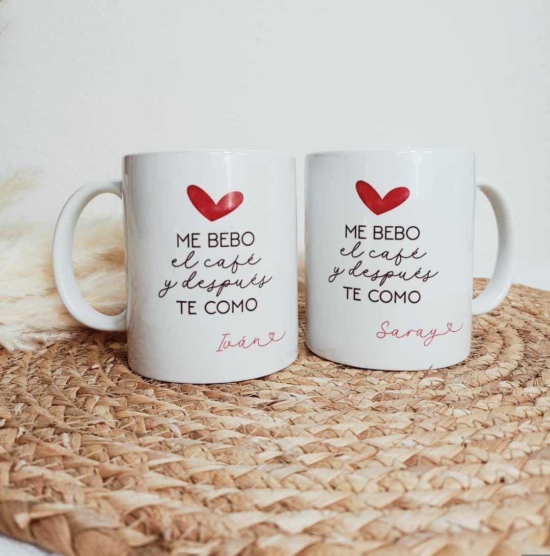 Tazas personalizadas para pareja san Valentín - Imagen 1