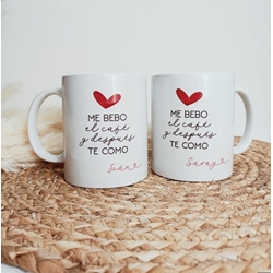 Tazas personalizadas para pareja san Valentín - Imagen 1