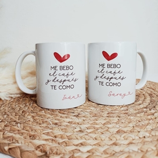 Tazas personalizadas para pareja san Valentín - Imagen 1