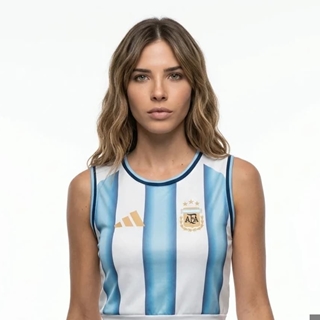 Top corto de mujer selección Argentina - Imagen 1