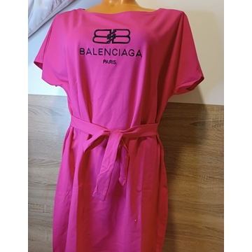 Vestido Balenciaga fucsia - Imagen 1
