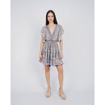 Vestido corto estampado - Imagen 1