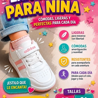 Zapatillas Adidas niños con velcro - Imagen 1