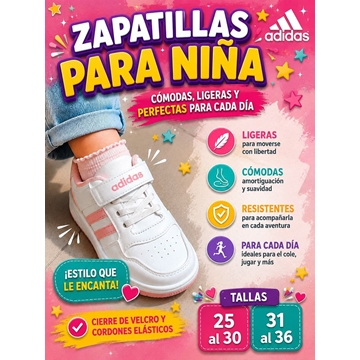 Zapatillas Adidas niños con velcro - Imagen 1
