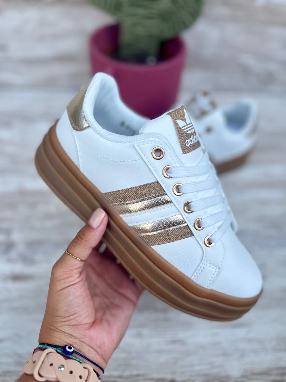 Zapatillas Adidas purpurina - Imagen 1