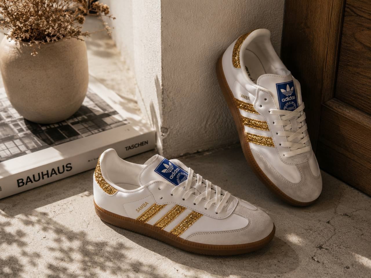 Zapatillas Adidas Samba Glitter Gold - Imagen 1