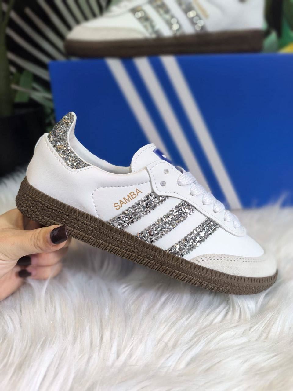 Zapatillas Adidas samba plata - Imagen 1