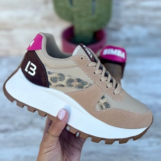 Zapatillas Bimba y Lola con estampado de leopardo - Imagen 1