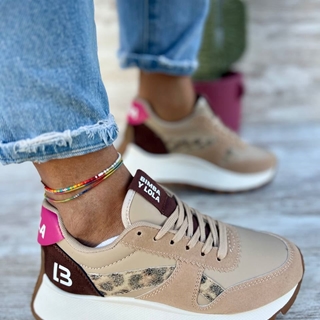 Zapatillas Bimba y Lola con estampado de leopardo - Imagen 2