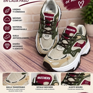 Zapatillas con plataforma Skechers - Imagen 1