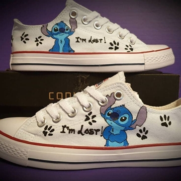 Zapatillas Converse bajas  Stich personalizadas - Imagen 1