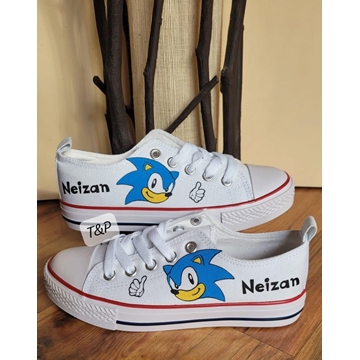 Zapatillas Converse personalizadas de Sonic - Imagen 1