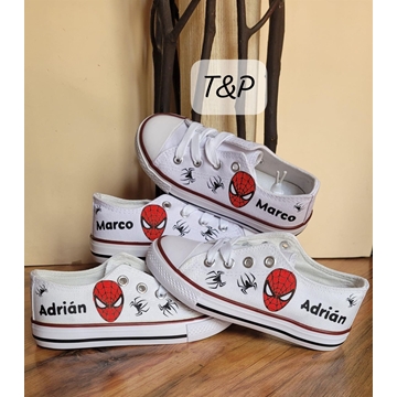 Zapatillas Converse personalizadas de Spiderman - Imagen 1