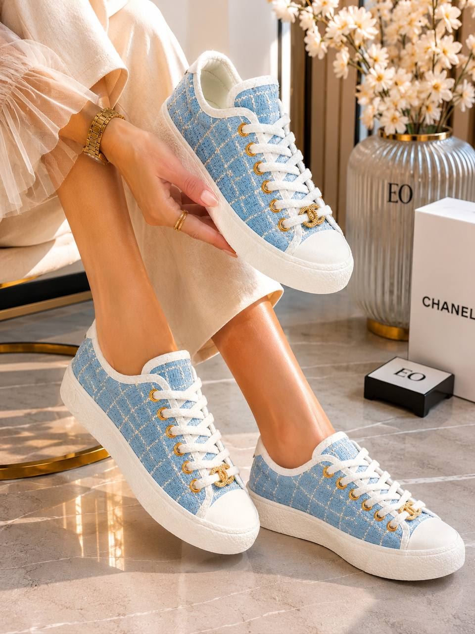 Zapatillas de tela Tweed Chanel - Imagen 1