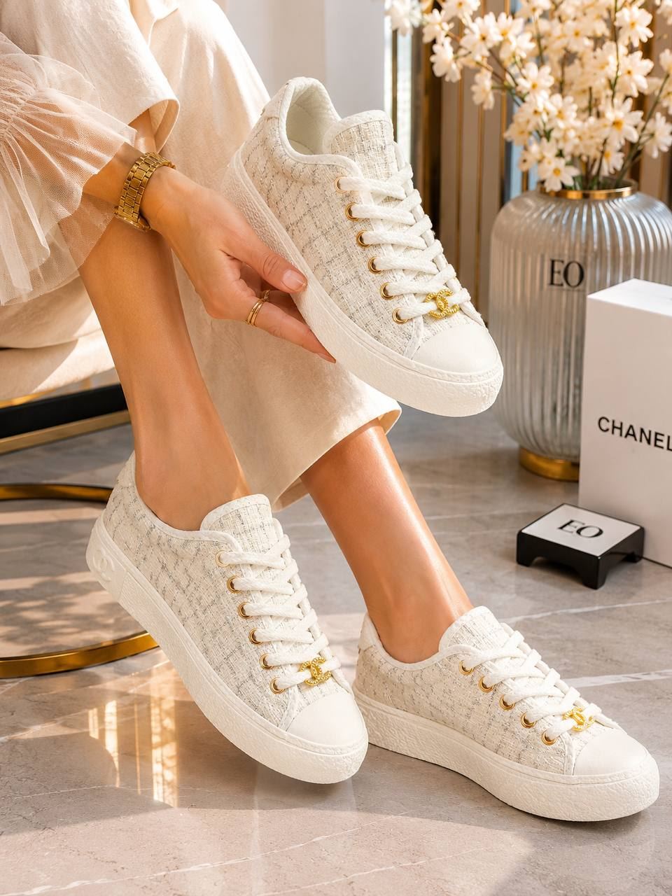 Zapatillas de tela Tweed Chanel - Imagen 2