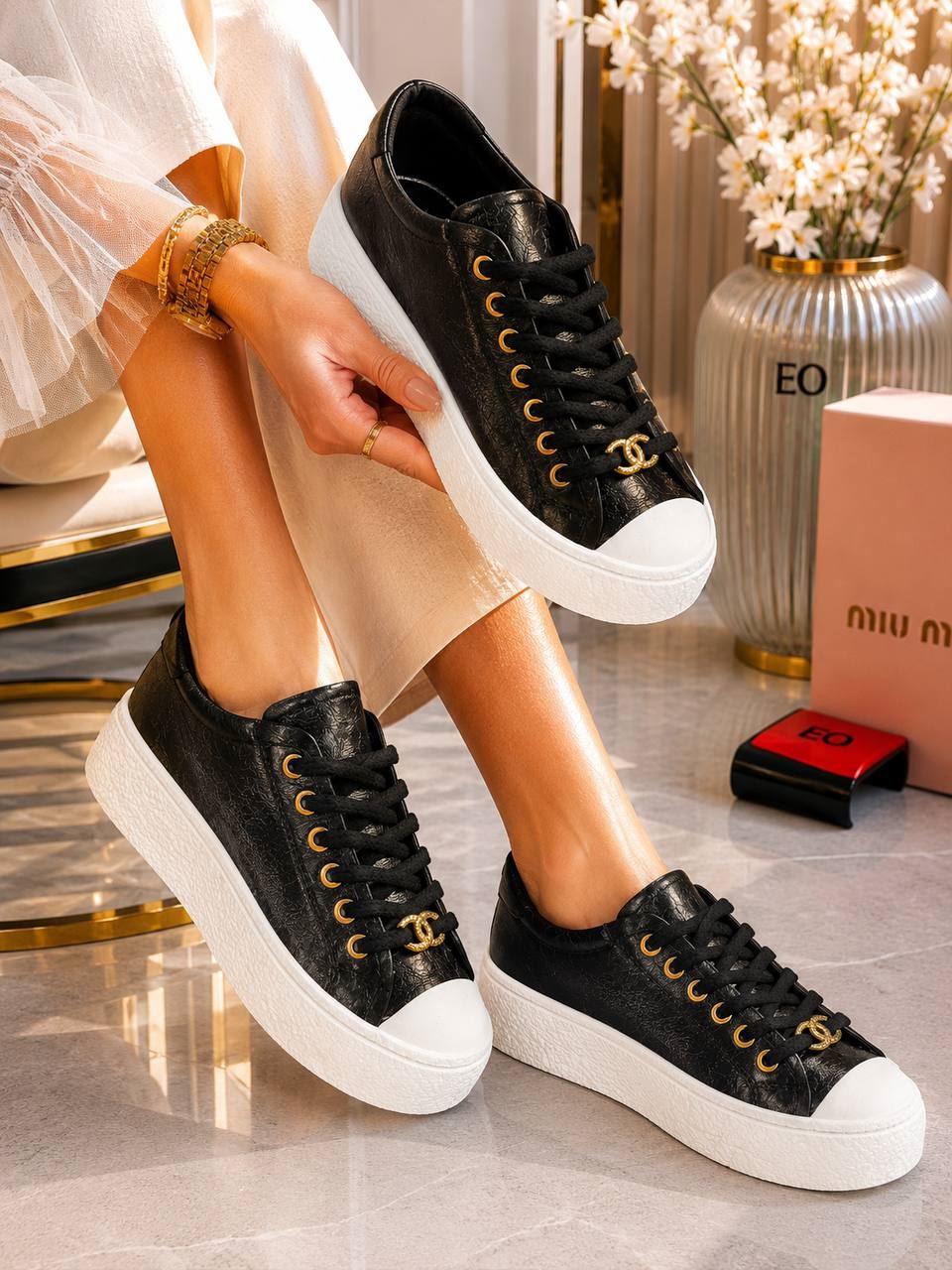 Zapatillas de tela Tweed Chanel - Imagen 3