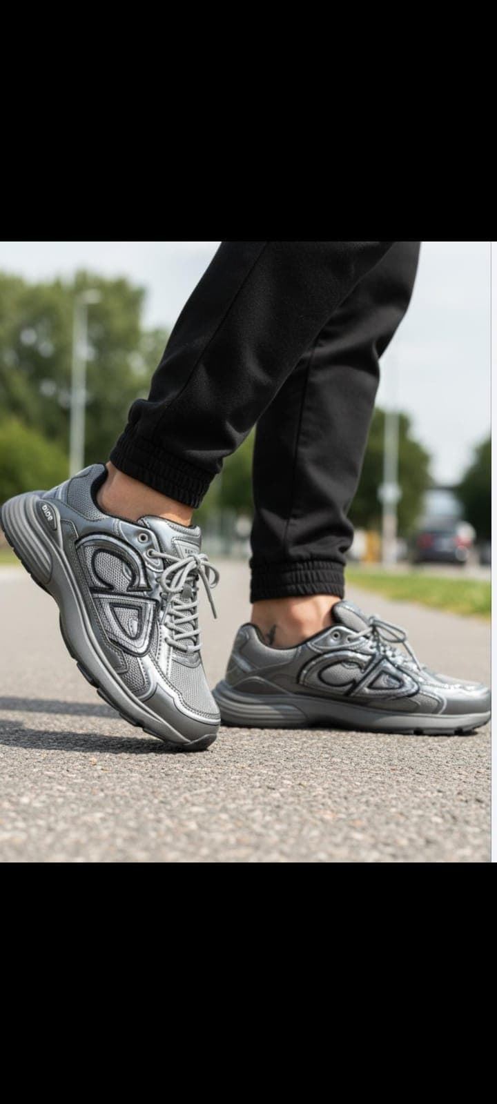 Zapatillas Dior B30  gris - Imagen 2