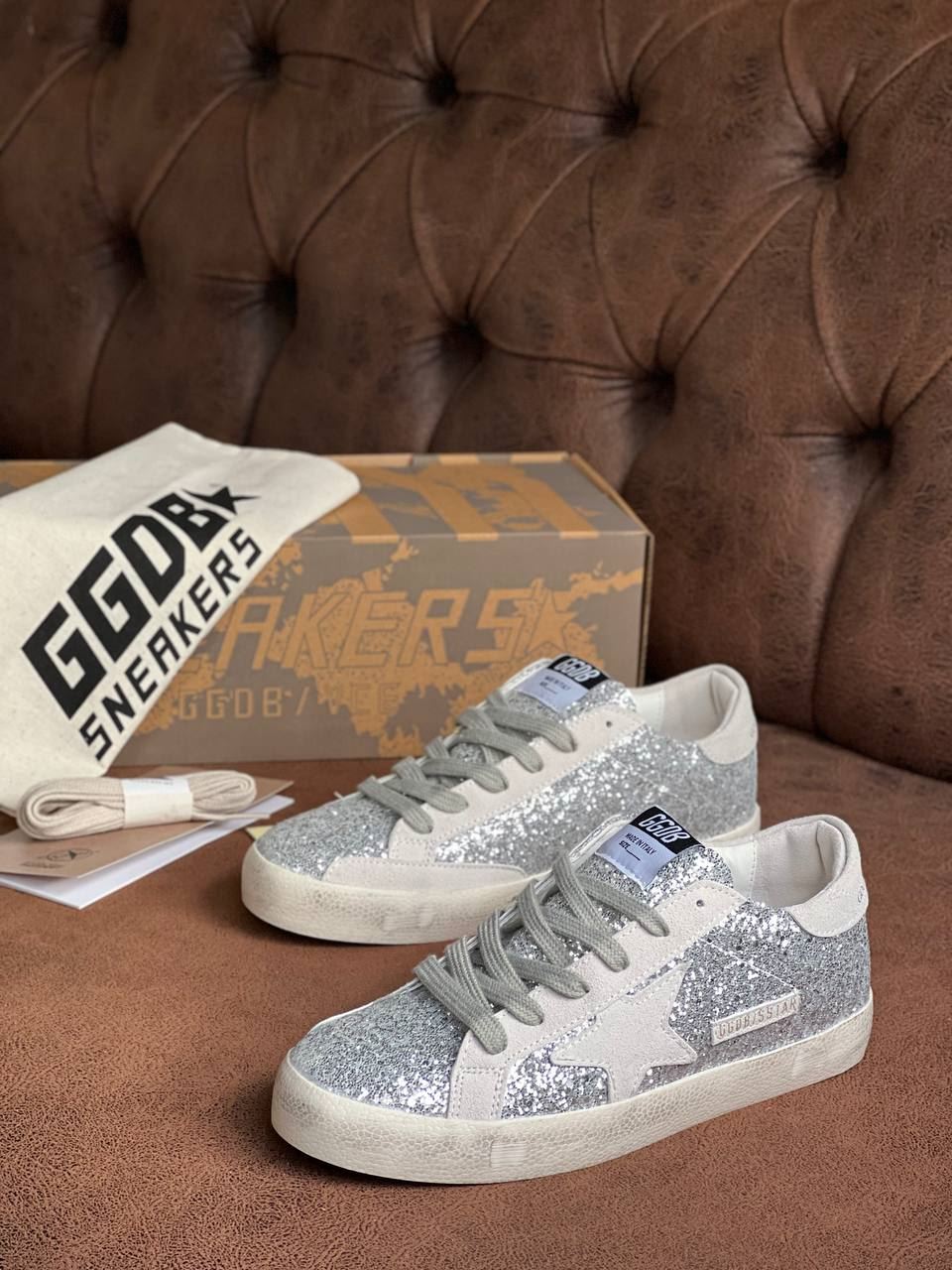 Zapatillas Golden Goose V-Star brillantes - Imagen 1
