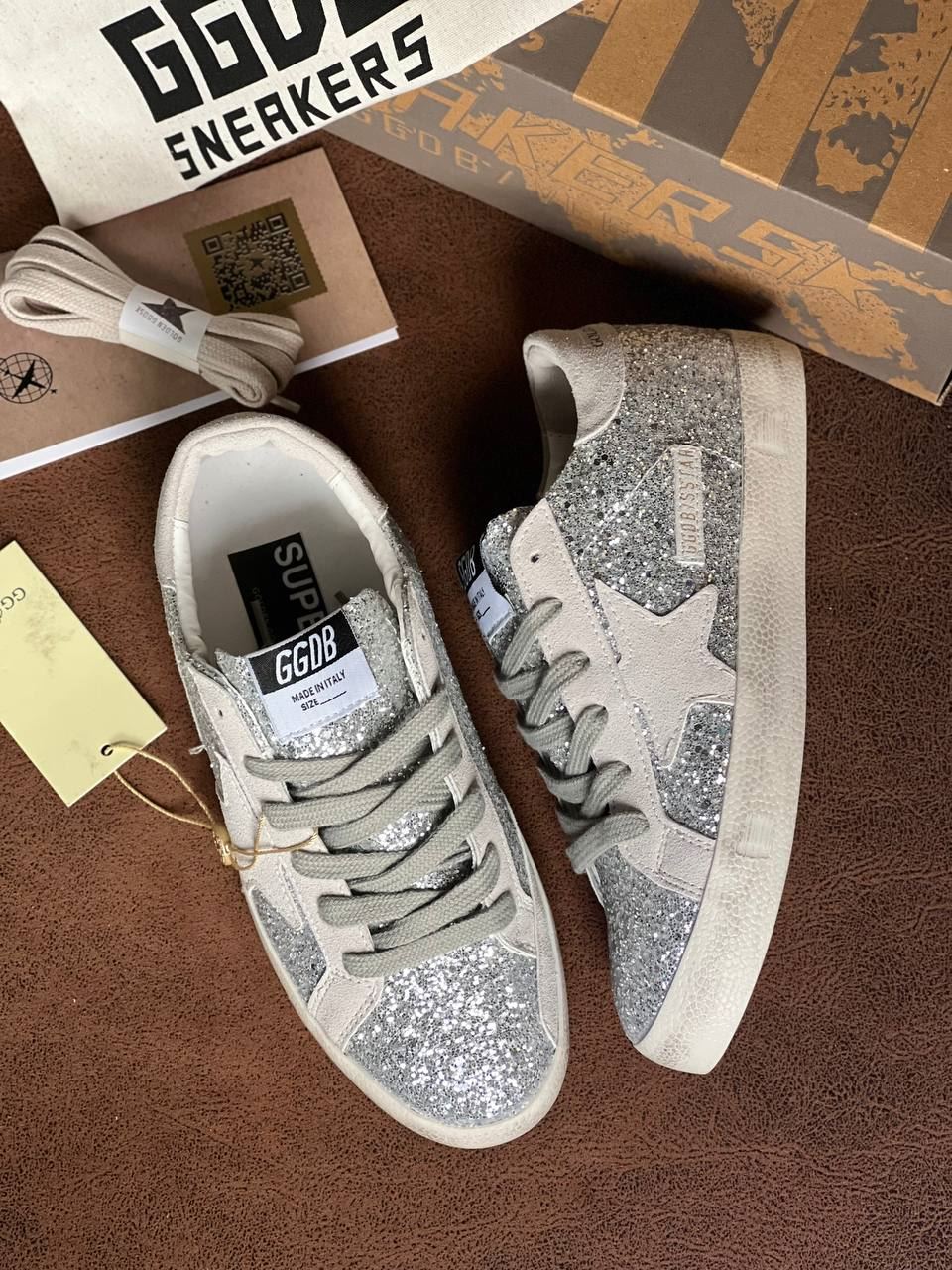 Zapatillas Golden Goose V-Star brillantes - Imagen 3
